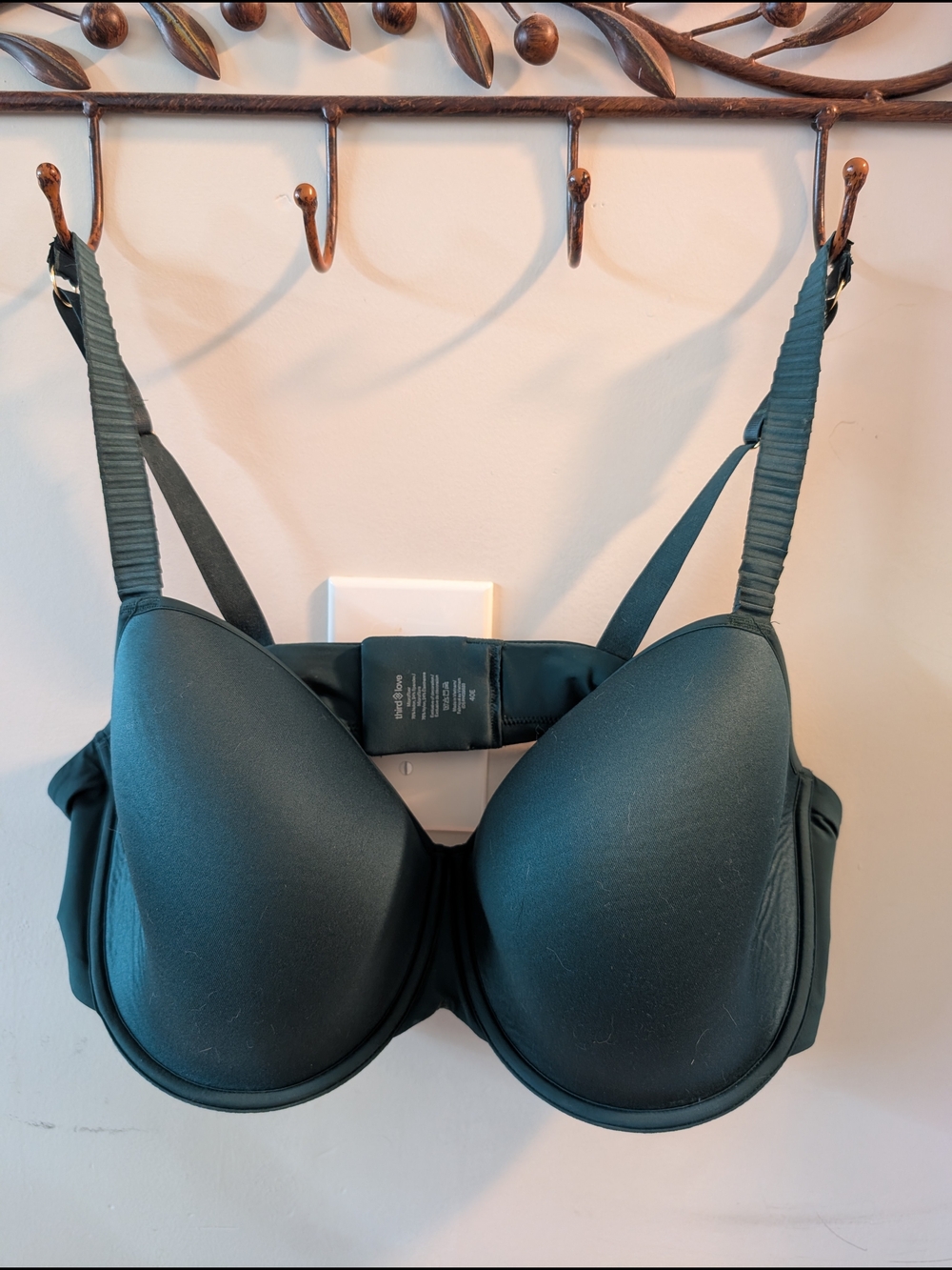 ThirdLove 24/7 T-Shirt Bra (40E) Eucalyptus Dark Green